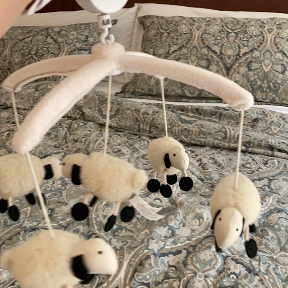 pottery barn lamb mobile